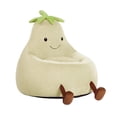 thumbnail image 6 of LIFERECORD 31" Children's Bean Bag Chair, Kids Filled Toddler Bean Bag Sofa Padded Bean Bag Chair for Boys & Girls, Cute Eggplant, Beige, 6 of 9