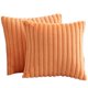 thumbnail image 1 of 2pcs Fuzzy Striped Cushion Covers Faux Fur Throw Pillows Cover Soft Cozy Velvets Pillowcase for Couch Sofa Bed, 1 of 5