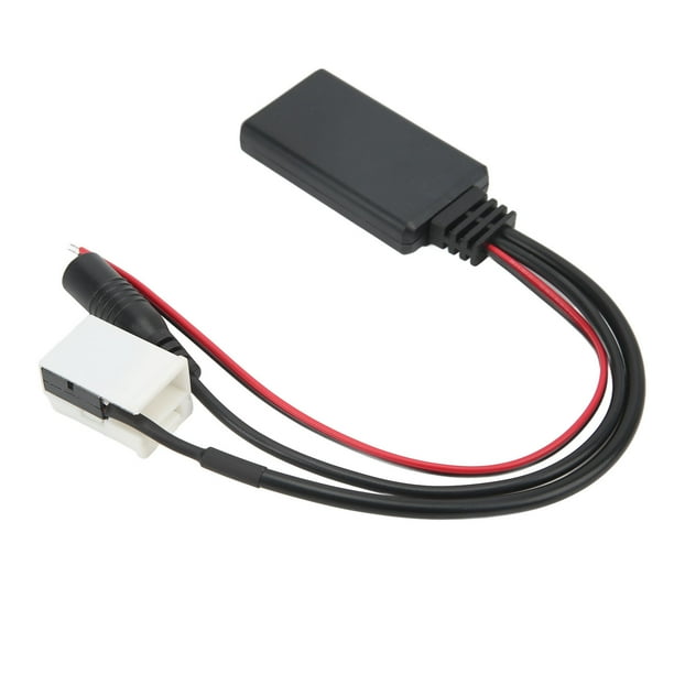 Adaptador de audio con Bluetooth para micrófono, cable de entrada auxiliar con Bluetooth, cable de audio con micrófono y Bluetooth, adaptador de cable a