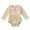 Ivory, variant on Styles I Love Infant Baby Girls Ribbed Long Sleeve Collar Romper Holiday Autumn Dressy Bodysuit (Burgundy, 3 Months)