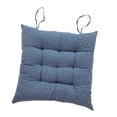 thumbnail image 2 of Coussin de Chaise de Salle à Manger avec Sangles Coussin de Siège Carré Confortable pour Balcon Bleu, 2 of 9