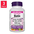 thumbnail image 2 of webber naturals Biotin 5000 mcg Vegetarian Capsules, 60-count, 3-pack, 2 of 2