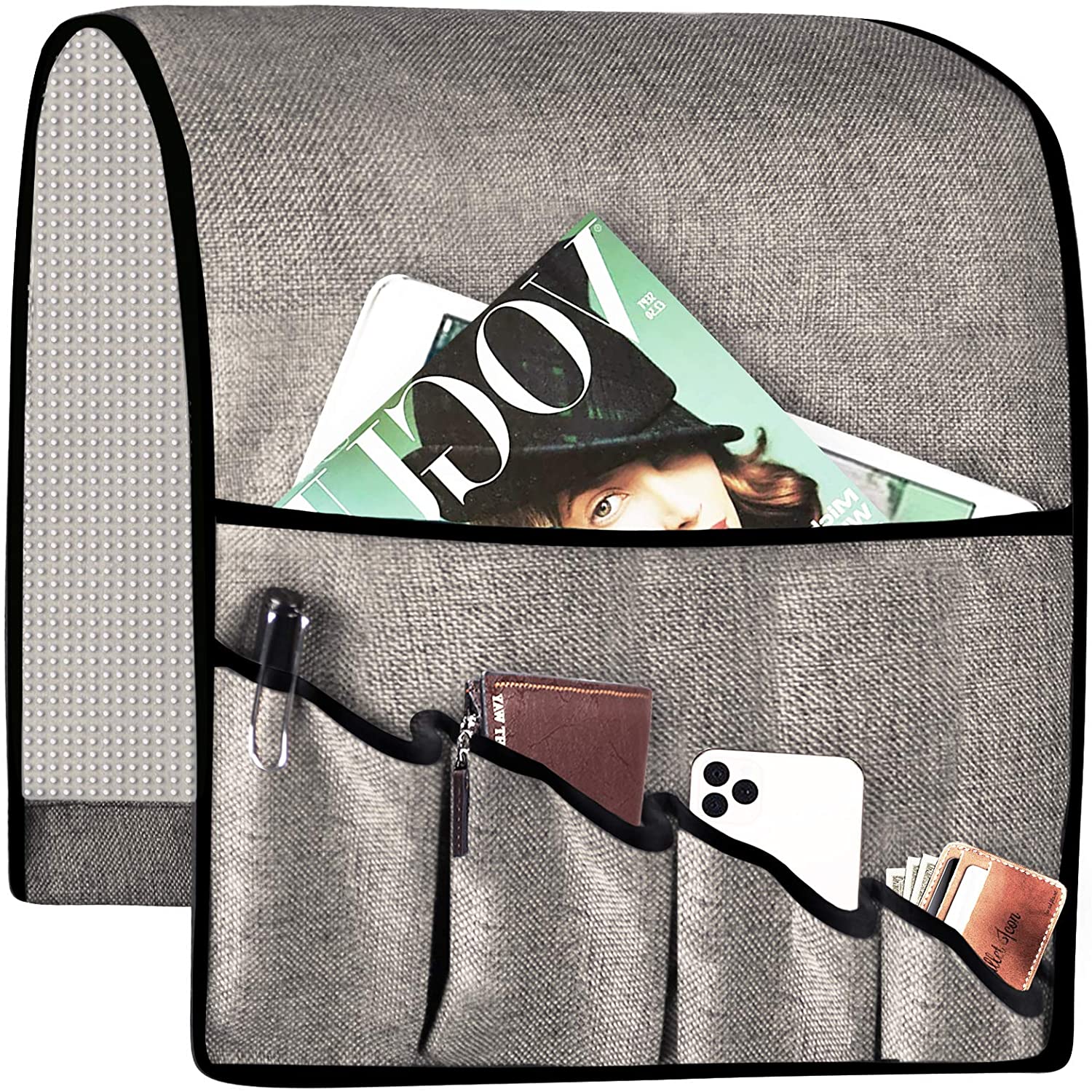 Armchair Organizer, Armchair Caddy for Recliner NonSlip Couch Caddy