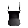 thumbnail image 6 of Huowey Women Tank Top Solid Color Basic Round Neck Padded Sleeveless Spaghetti Strap Slim Fit Classic Camisole Summer Lightweight Soft Trendy Relaxed Casual Yoga Tunic Tops ,Black,S, 6 of 6