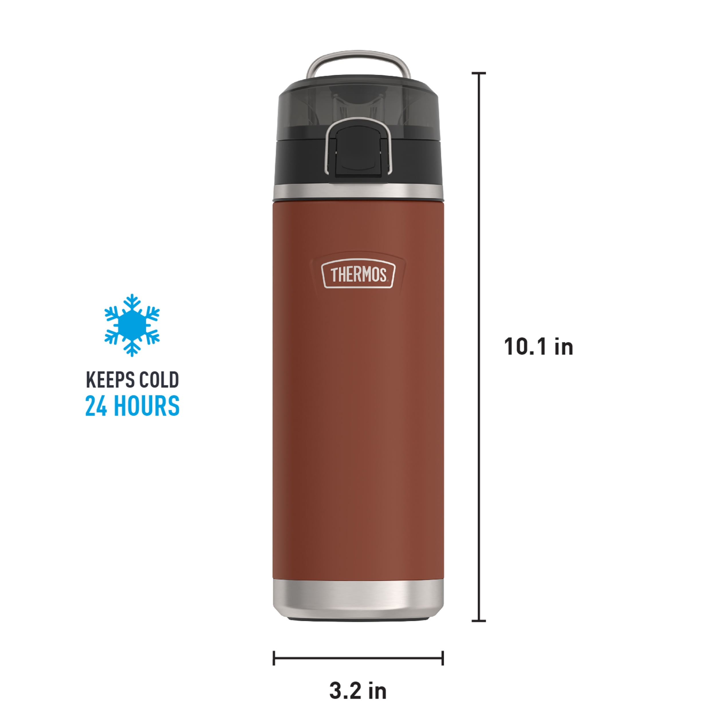 Thermos Stainless Steel Water Bottle w/ Chug Spout, Graphite, 24oz - Walmart.com Thermos Stainless Steel Water Bottle w/ Chug Spout, Graphite, 24oz - Walmart.com