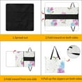 thumbnail image 3 of Pretty Pastel Floral Pattern Background Design Picnic Blanket Waterproof Outdoor Beach Blanket Hand-held Pad Suitable for Travel, Camping, Beach, Family Gatherings, 3 of 7