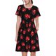 thumbnail image 1 of Fotbe Beautiful Red Ladybug Vestido Largo de Moda para Mujer, Vestido Tipo Camiseta con Manga Corta y Estilo Casual a Rayas y Bloques de Color, 1 of 6