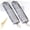 Silver, variant on GUENG Set of 2 Metal Mezuzah with Scroll & Mount Screws, Hebrew English Blessing Door Mezuzah Plaque, Jewish House Warming Gift(Silver)