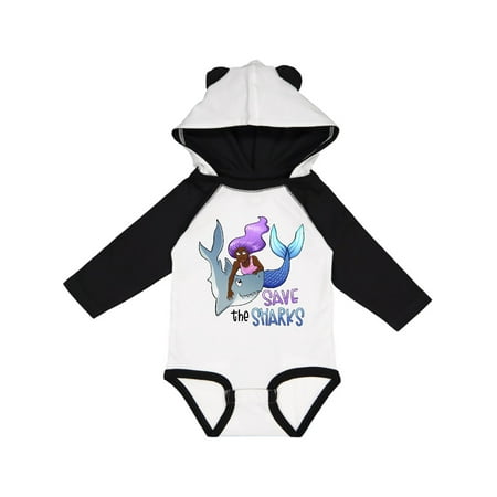 

Inktastic Save the Sharks- Mermaid Gift Baby Boy or Baby Girl Long Sleeve Bodysuit