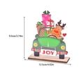 thumbnail image 3 of Injueey Rebanadas de Navidad con soporte Navidad Papá Noel Decoración de de coche Impresión colorida Montaje Adornos Bar Hotel Fiesta Kits de decoración para fiestas tipo 4 Injueey HA069474-04, 3 of 5