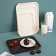 thumbnail image 3 of Yuarrent Bandeja de plástico para pan y frutas, bandeja de comedor Rectangular fuerte, fácil de limpiar y portátil, bandeja para servir Herramientas y accesorios para hornear Café l, 3 of 6