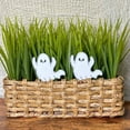 thumbnail image 4 of BNNG Halloween Mini Figurines -Halloween Ghost Yard Signs with Stakes,Wooden Outdoor Ghost Lawn Decorations Signs for Halloween Garden Yard Tabletop Decor, 4 inch tall, 4 of 5