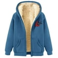 thumbnail image 5 of WILLBEST Sudadera de Mujer de Invierno Informal con Cremallera y Capucha Estampada Sudadera Suave y Cálida para Deportes Al Aire Libre Y XXX-Grande, 5 of 5