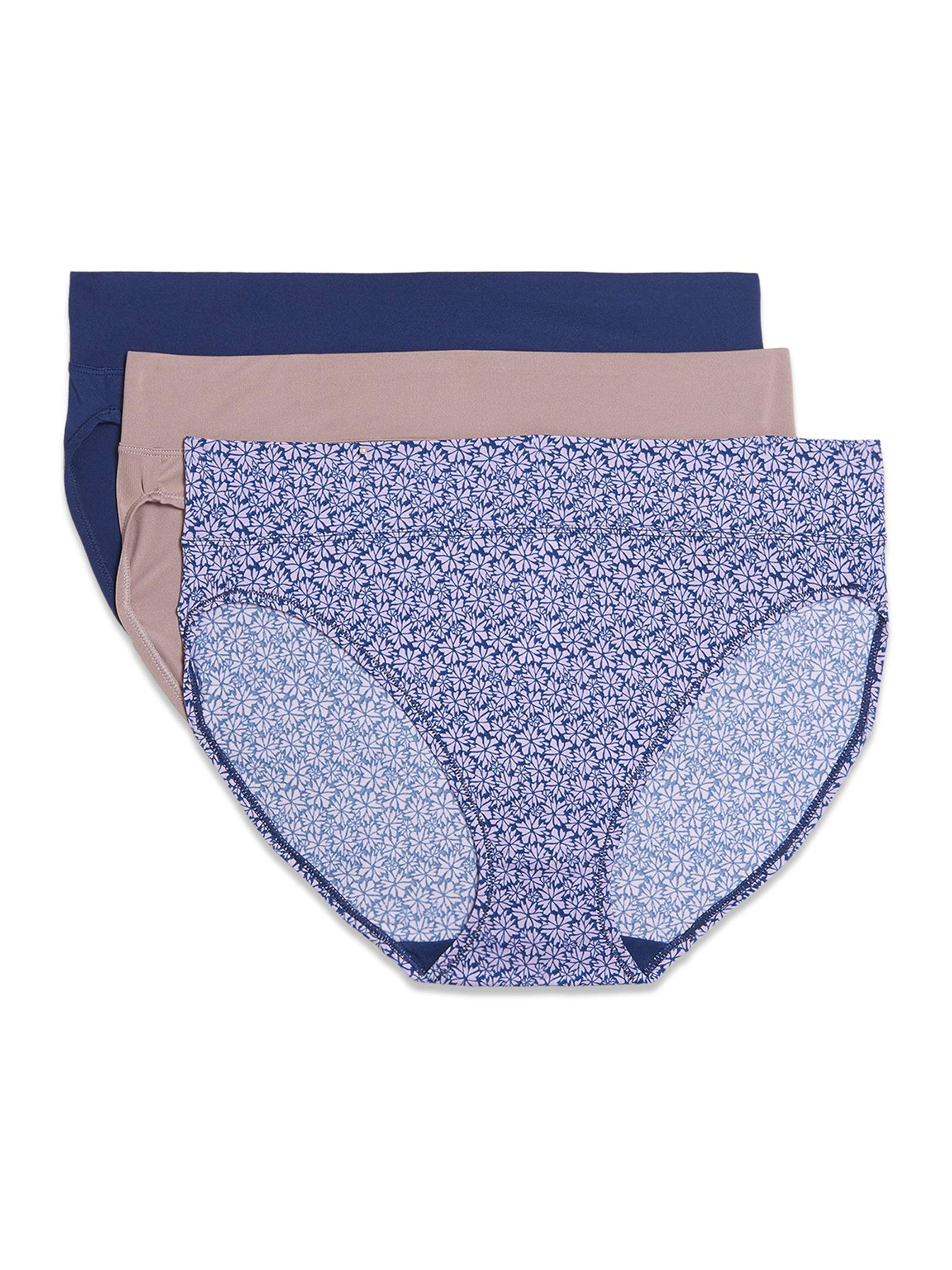 Blissful Benefits by Warner's® Women's No Muffin Top Tailored Hi-Cut Panties, 3-Pack