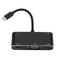 thumbnail image 1 of Adaptador de concentrador USB 3.0 multifunción VGA de 3,5 sonido para computadora portátil shamjiam Adaptador tipo C a HDMI VGA, 1 of 7
