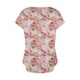 thumbnail image 4 of Puntoco Liquidación de blusas cortas para mujer, blusas casuales de manga corta con cuello en V a la moda para primavera y verano, 4 of 5