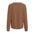 thumbnail image 4 of Women Sweatshirts Pullover Ladies Cute Crewneck Plain Cotton Tops Casual Sweatshirts Oversized Long Sleeve Pullover Outerwear With Pocket, 4 of 6