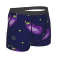 thumbnail image 3 of Naloa Eggplant Print Mens Underwear - Boxers for Men, Classic Briefs for Men, 3 of 9