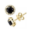 thumbnail image 4 of Ahansh Jewels Round Cut Black Onyx Flower Stud Earrings for Women's 925 Sterling Silver, 4 of 4