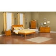 thumbnail image 3 of AFI Portland Queen Sleigh Solid Wood Platform Bed in Caramel Latte, 3 of 4