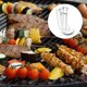 thumbnail image 3 of Parrilla de kebab de acero inoxidable con 5 brochetas de barbacoa parrillas de cordero a la parrilla parrillas para asar JM, 3 of 5