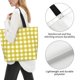 thumbnail image 3 of Easygdp Yellow Checkboard Bolsas Tote para Mujer, Bolsos de Hombro para Viaje, Bolsos de Mano de Gran Capacidad para Compras y Trabajo, 3 of 8