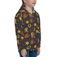 thumbnail image 5 of Naloa Wild West Golden Horseshoe Teenage Zipper Hoodie, Long Sleeve Zip Up Hoodies Casual Jackets Tops for 7-12 Years-, 5 of 6