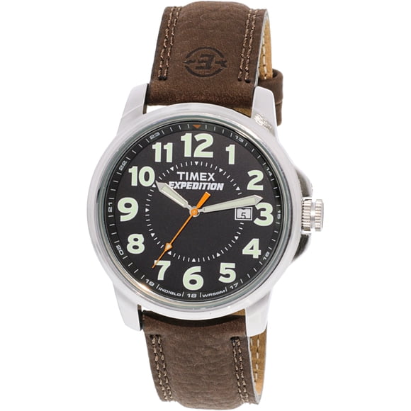 Timex Men's Expedition T44921 Brown Leather Quartz Sport Watch