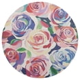 thumbnail image 2 of Round Placemats Plate Mats 15 Inch Non-Slip Heat Resistant Washable PVC Set Table Decoration for Kitchen Dining Modern Art Roses, 2 of 6