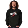 thumbnail image 4 of Popeye Basketball Athlete Slam Dunk Unisex Plus Fleece Graphic Hoodie Brisco Brands 2X, 4 of 5