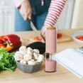 thumbnail image 4 of Automatic Electric Pepper Grinder Mill - Battery Operated, Adjustable Coarseness, Easy Refill, Stainless Steel, 8.07 Inch, Black/Green/Blue/Pink/White Options, 4 of 7