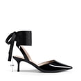 thumbnail image 2 of DREAM PAIRS Women's Slingback Kitten Low Heel Closed Toe Ankle Strap Heels Pointed Toe Strappy Pumps Shoes Party Wedding Dress Shoes, 2 of 7
