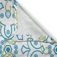 thumbnail image 3 of Ambesonne Oriental Kitchen Curtains, Royal Look Pattern Ethnic, 55"x39", Sea Blue Yellow Green, 3 of 3