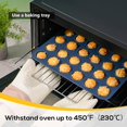 MIni 24 Cups Silicone Muffin Baking Pan & Cupcake Tray Nonstick Cake