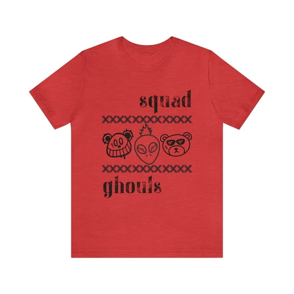 Unisex Jersey Short Sleeve Tee Squad Ghouls (Black)