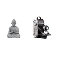thumbnail image 1 of Estatua de mono,Estatua de Buda Mono para Interiores y Exteriores Budista,Figuras en miniatura meditando para decorar el jardín de casa.,Estatua de cámara,Figura coleccionable de modelo de, 1 of 8