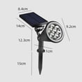 thumbnail image 4 of Luz de punta de tierra para lámpara de césped al aire libre 7LEDs operada con energía solar yeacher Luz al aire libre, 4 of 7