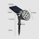 thumbnail image 4 of Luz de punta de tierra para lámpara de césped al aire libre 7LEDs operada con energía solar yeacher luz al aire libre, 4 of 7