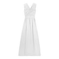 thumbnail image 5 of Ketyyh-chn99 Ball Gown Dresses for Women Wedding Dress Elegant Wedding Guest Evening Party Formal Gown Sleeveless Dresses White,3XL, 5 of 5