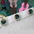 thumbnail image 4 of Manfei Vintage Guitar Music Blackout Curtains Set of 2 (52x84 Each) for Kid, Green Palm Leaf Window Curtains, Tropic Plant Botanical Curtains and Drapes, Curtains Blackout Bedroom Decor, 4 of 6