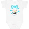 thumbnail image 3 of Inktastic Jesus Loves Me Cute Lamb and Stars Boys or Girls Baby Bodysuit, 3 of 5