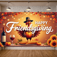thumbnail image 5 of Autumn Theme Thanksgiving Turkey Happy Friendsgiving Banner Corn Pumpkin Decorations for Family Gathering Holiday Party Indoor Celebration, 5 of 9