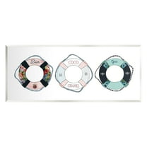 Stupell Industries Mixed Luxury Fashion Life Preserver Buoys Chic Design Graphic Art Unframed Art Print Wall Art, Design by Amelia Noyes