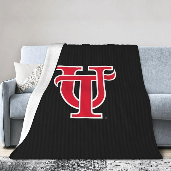 University of Tampa Fleece Blanket, Very Soft Microfiber Flannel Blanket for Couch Warm and Cozy for All Seasons
