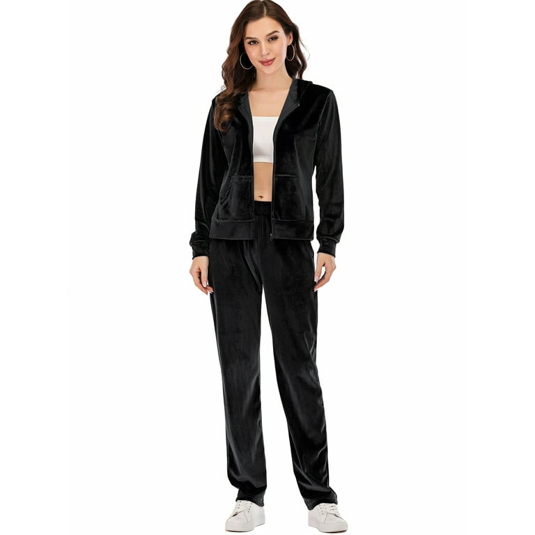 Women's velour suit set new arrivals