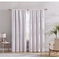 thumbnail image 1 of Jacquard Clip Blackout Rod Pocket Single Window Panel, 1 of 3
