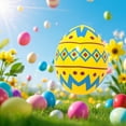 thumbnail image 1 of JJKBVCLO Inflatable Easter Egg Decorations Colorful Inflatable Eggs For Easter Party And Garden, 1 of 6