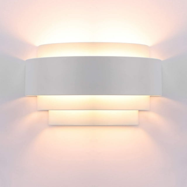 LEINING Applique Murale LED Moderne Métal Blanc Chaud E27 Lumière Intérieure