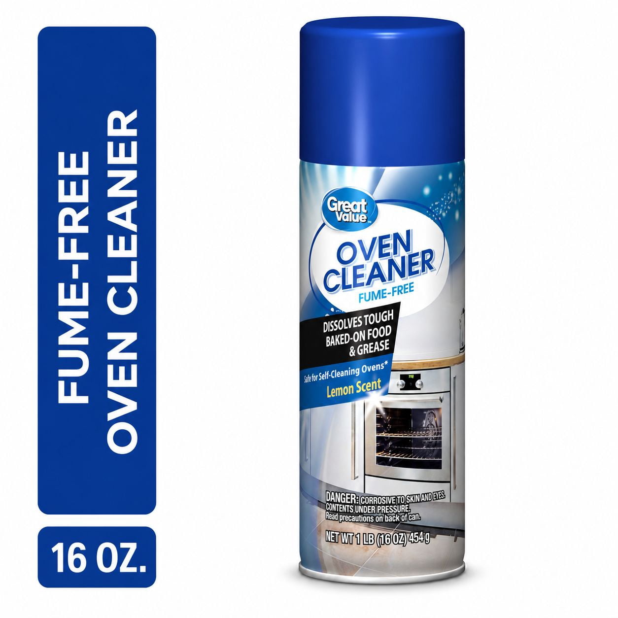 (3 pack) Great Value Fume Free Oven Cleaner Aerosol Spray, 16 oz, 1 Pack
