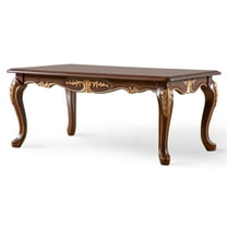 Furniture of America Garien Traditional Solid Wood Coffee Table, Cherry